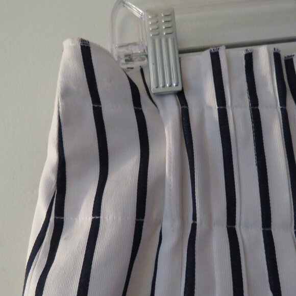 KATE SPADE X BROOME STREET White Blue Cotton Stripe Skirt Coastal Preppy US 4 - Picture 4 of 13